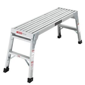 Work Platform Aluminum Step Ladder Drywall Safe ANSI Approved of Capacity 225