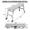 Work Platform Aluminum Step Ladder Drywall Safe ANSI Approved of Capacity 225