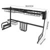 Over The Sink Dish Drying Rack 33.5 Inches Kitchen Organizer Storage For Home