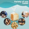 Pack of 1000 Poly Bakery Bread Bags 6 x 3 x 15. Clear Gusseted Bags 6 x 3 x 15. Thickness 0.65 mil Thick. Polyethylene Bags for Home; Bakeries and Oth