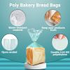 Pack of 1000 Poly Bakery Bread Bags 6 x 3 x 15. Clear Gusseted Bags 6 x 3 x 15. Thickness 0.65 mil Thick. Polyethylene Bags for Home; Bakeries and Oth