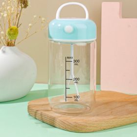Automatic Rechargeable Portable Milkshake Dried Egg White Lazy Fitness Glass Shake Cup Kitchen Gadgets (Option: Blue 380ml Plastic Cup-Rechargeable)