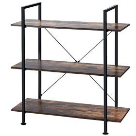 Mini Portable Kitchen Utility Serving Island Cart With Storage Shelves (type: Shelf Storage Rack, Color: Brown A)