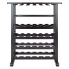 Wood Vinny 24-Bottle Wine Rack, Espresso, Espresso Finish