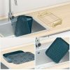 kitchen single draining rack; drain pan is separable