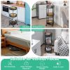 3-Tier Rotating 1-Second folding Storage Rack Metal