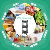 3-Tier Rotating 1-Second folding Storage Rack Metal
