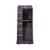 Kitchen Island Cart on Wheels with Adjustable Shelf and 5 Wine Holders, Storage Cart for Dining Room, Kitchen