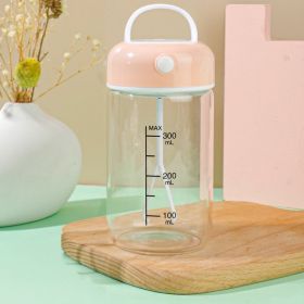 Automatic Rechargeable Portable Milkshake Dried Egg White Lazy Fitness Glass Shake Cup Kitchen Gadgets (Option: Pink 380ml Plastic Cup-2 Models)